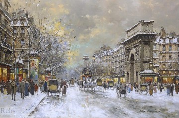 AB porte st martin and porte st denis Parisian Oil Paintings